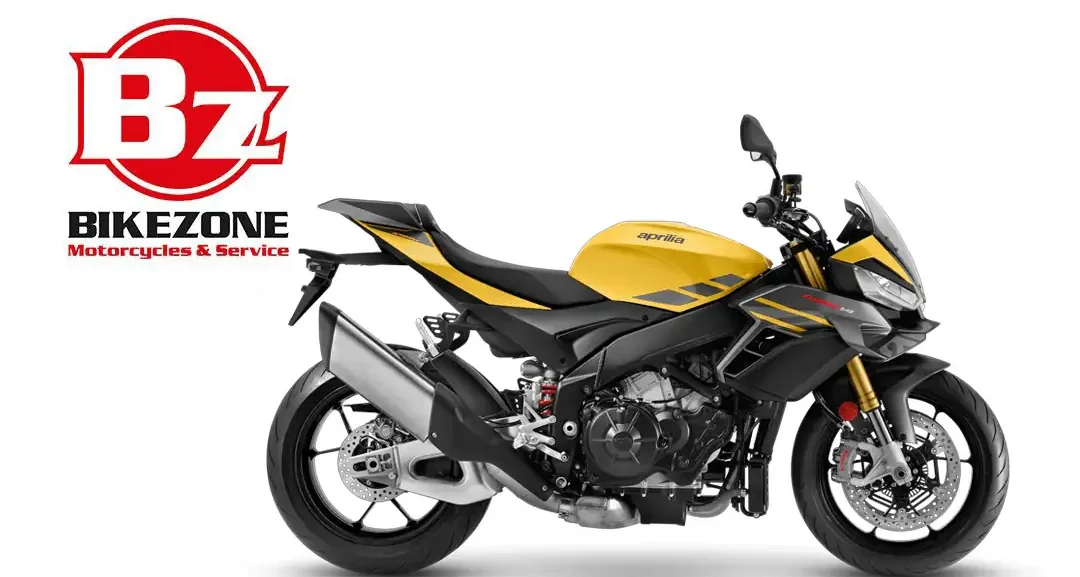 Aprilia Tuono V4 1100 2025 in vendita da BikeZone Milano – naked sportiva con motore V4 180 CV e semicarena aerodinamica