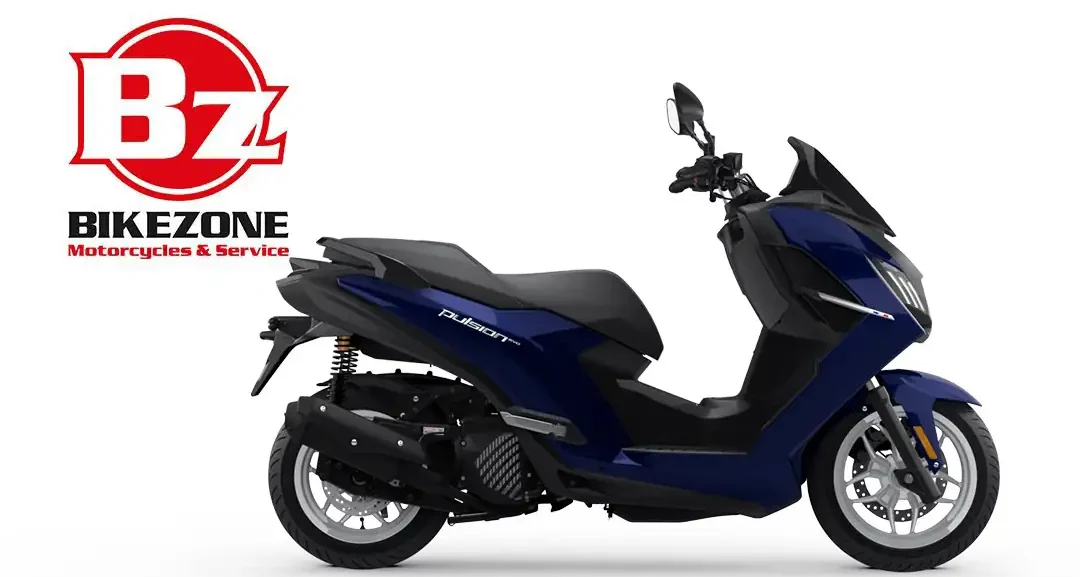Peugeot Pulsion EVO 125 Milano visto laterale colore blu